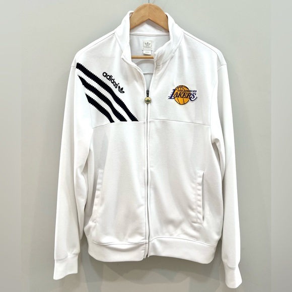 Adidas Los Angeles Lakers Embroidered Jacket Size M - Picture 1 of 11